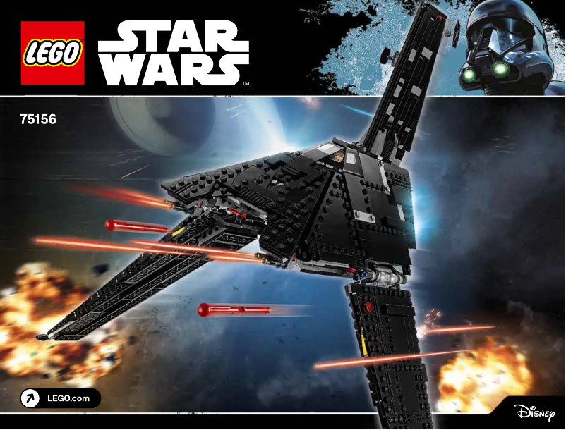 Page 1 de la notice Manuel utilisateur Lego Star Wars 75156