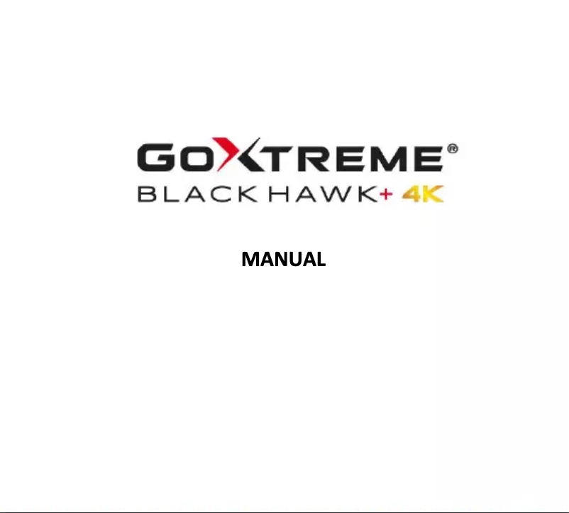 Page 1 de la notice Manuel utilisateur Easypix GoXtreme Black Hawk+ 4K