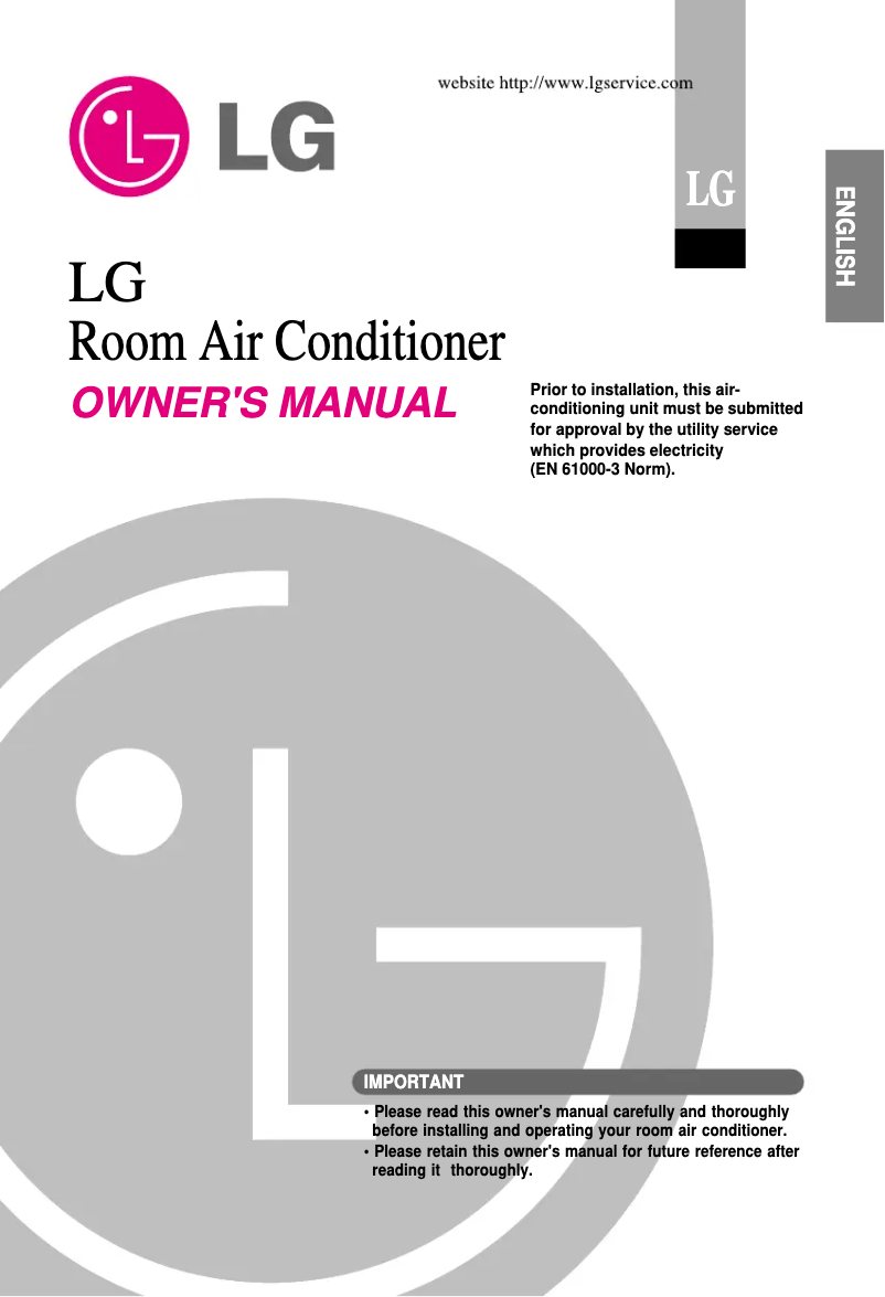 Page 1 de la notice Manuel utilisateur LG ASUH186TKA2