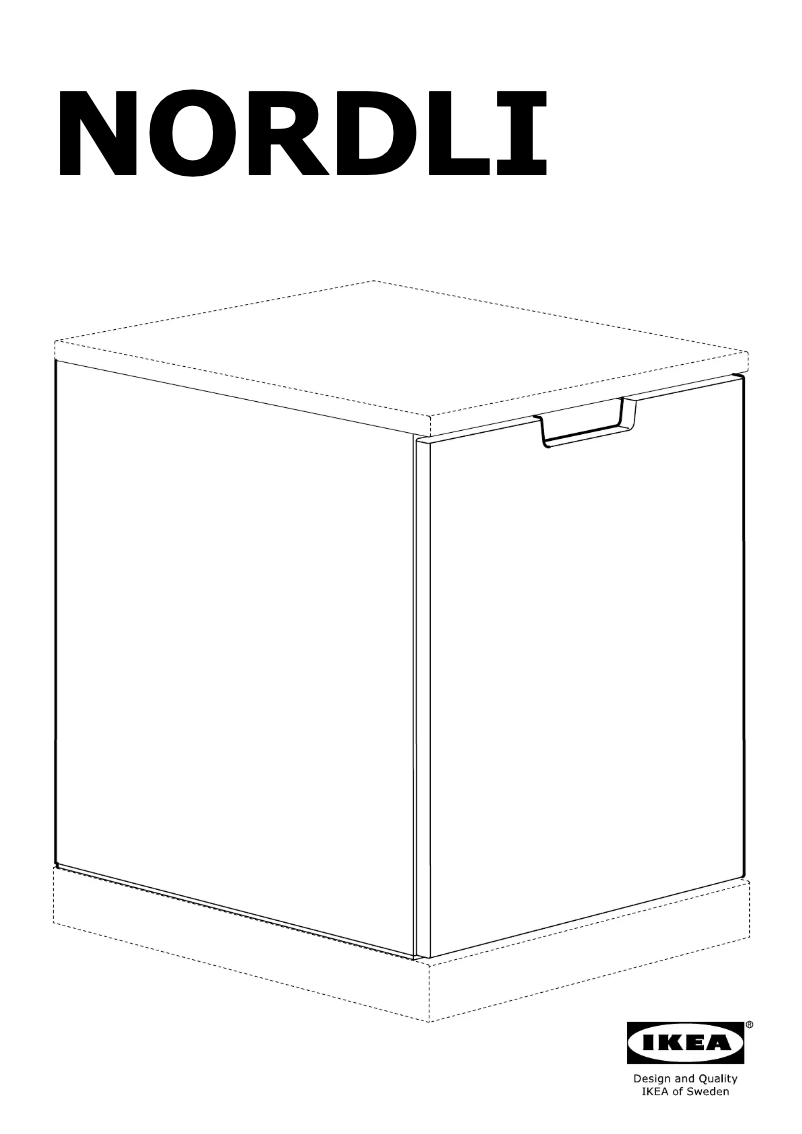 Page 1 de la notice Manuel utilisateur Ikea NORDLI 304.150.36