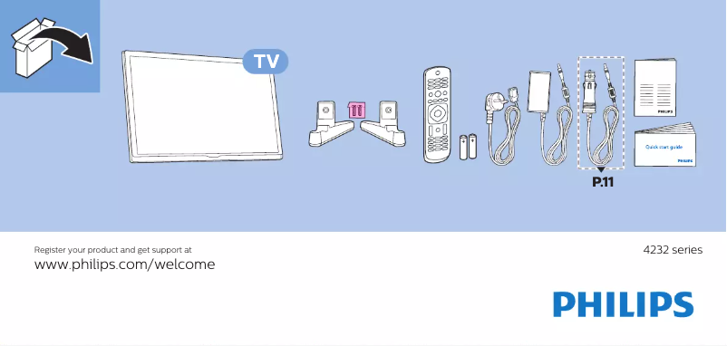 Page n°1 - Guide de démarrage rapide Philips 4200 series 22PFT4232