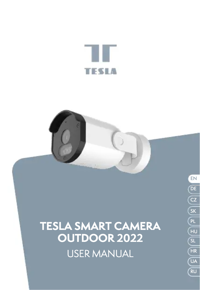 Page 1 de la notice Manuel utilisateur Tesla TSL-CAM-BULLET8S