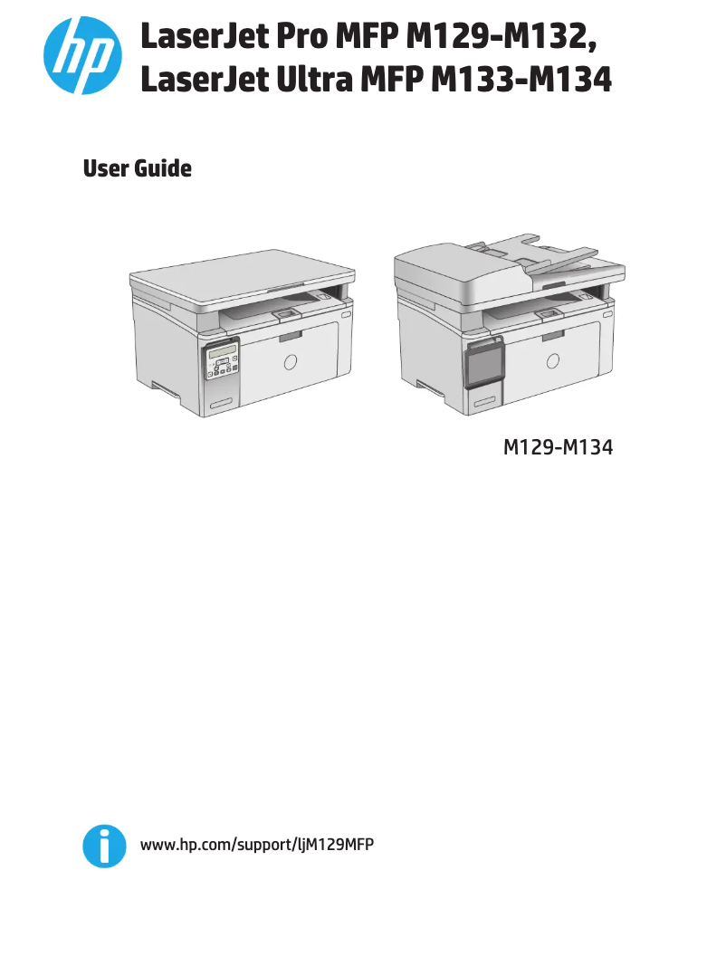 Page n°1 - Manuel utilisateur HP LaserJet Pro M130fw