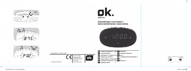 Page 1 of the manual User Manual OK OCR 210