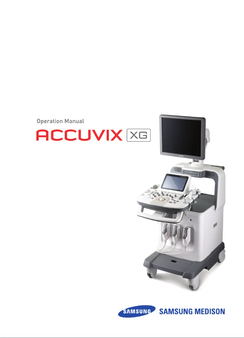 Página 1 del manual Manual de usuario Samsung Accuvix V10