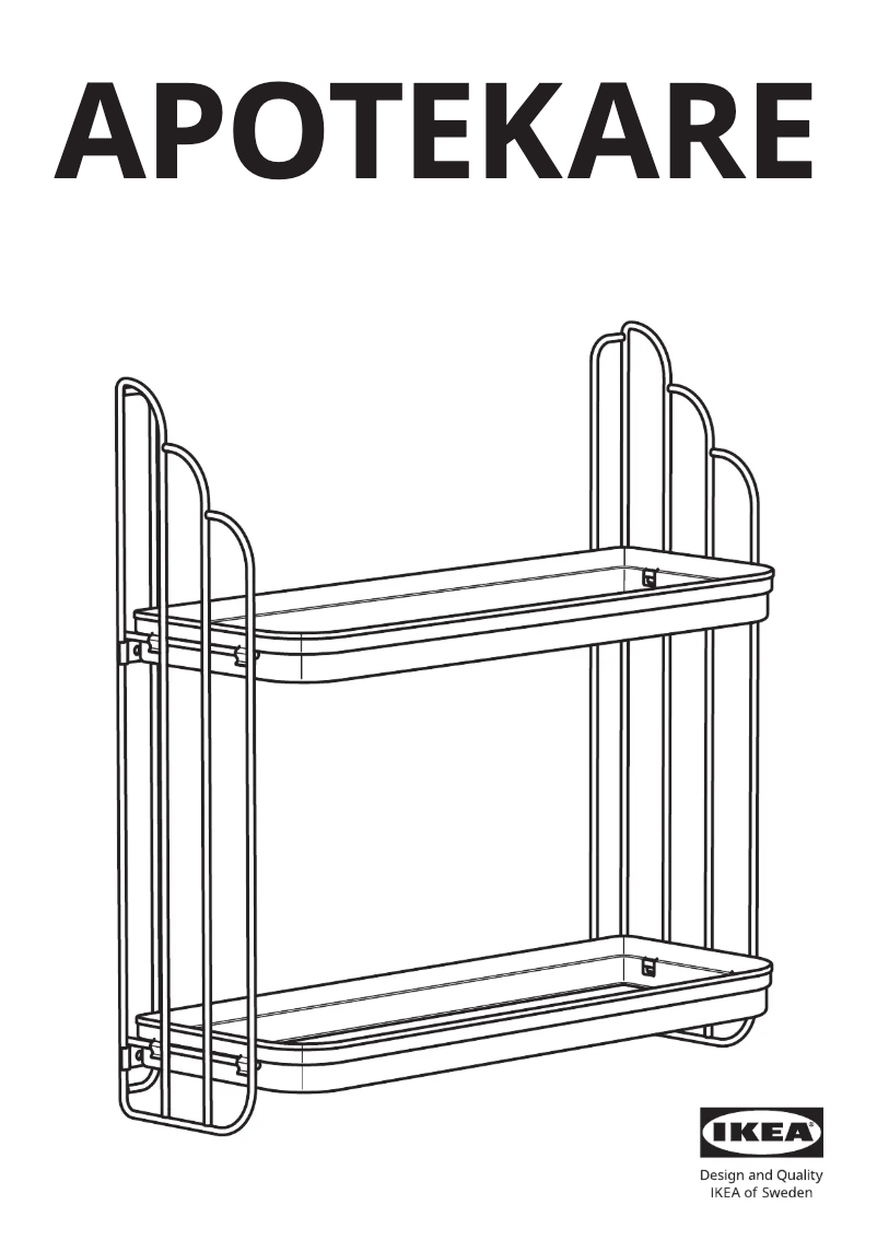 Image de la première page du manuel de l'appareil APOTEKARE 005.501.96