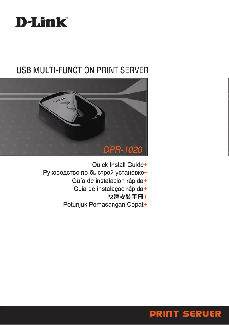 Page 1 de la notice Manuel utilisateur D-Link DPR-1020
