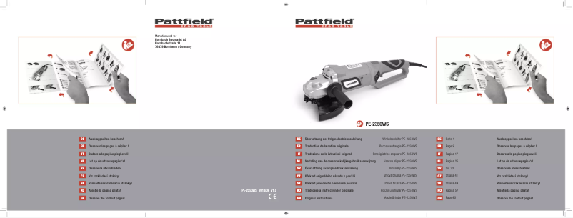 Page 1 de la notice Manuel utilisateur Pattfield PE-2350WS