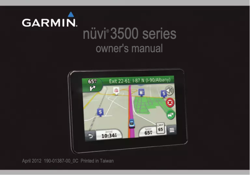 Página 1 del manual Manual de usuario Garmin nüvi 3540LT