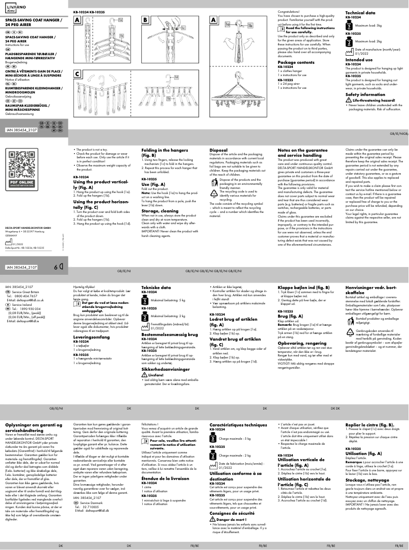 Page 1 of the manual User Manual Livarno Lux IAN 385454