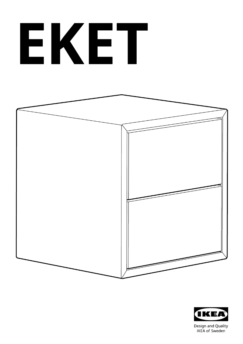 Page 1 de la notice Manuel utilisateur Ikea EKET 704.289.18