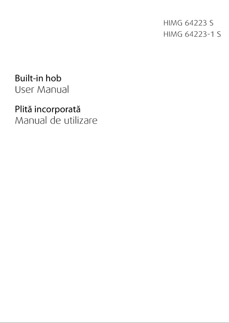 Page 1 of the manual User Manual Beko HIMG 64223 SX