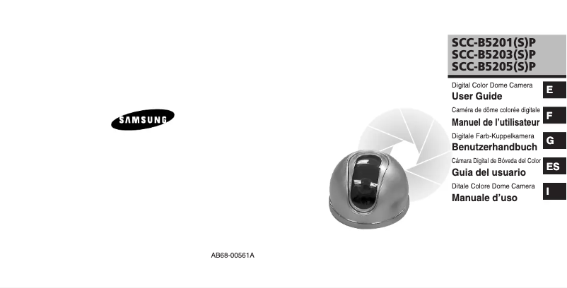 Page 1 de la notice Manuel utilisateur Samsung SCC-B5203SP