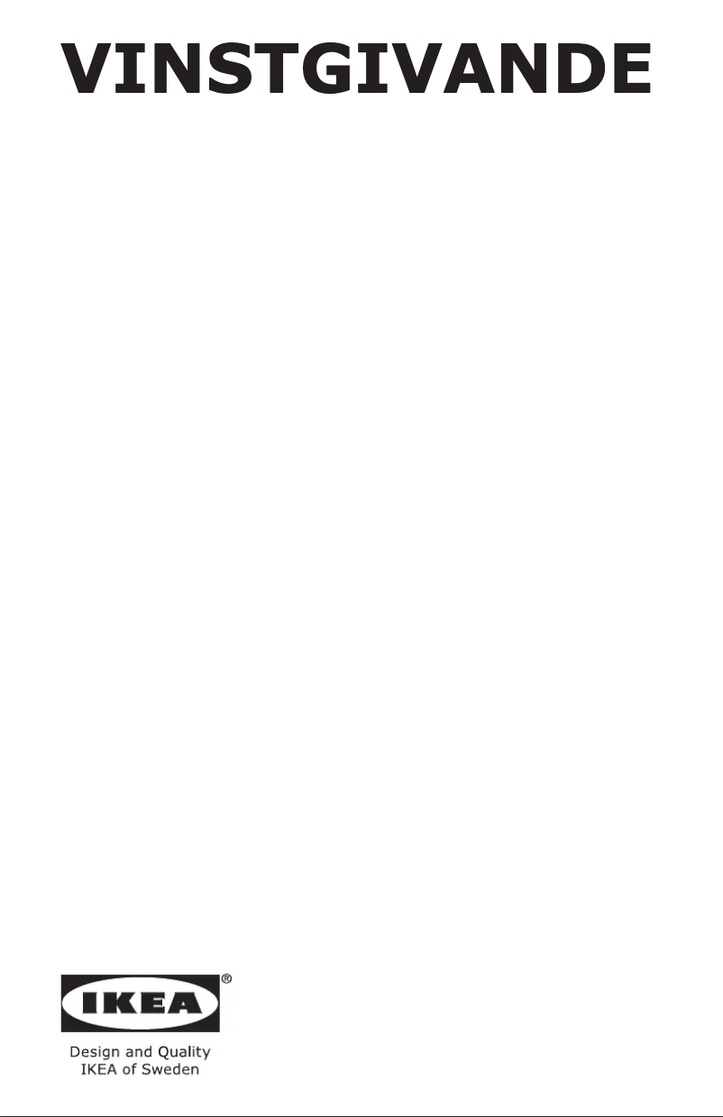 Image de la première page du manuel de l'appareil VINSTGIVANDE 104.621.42