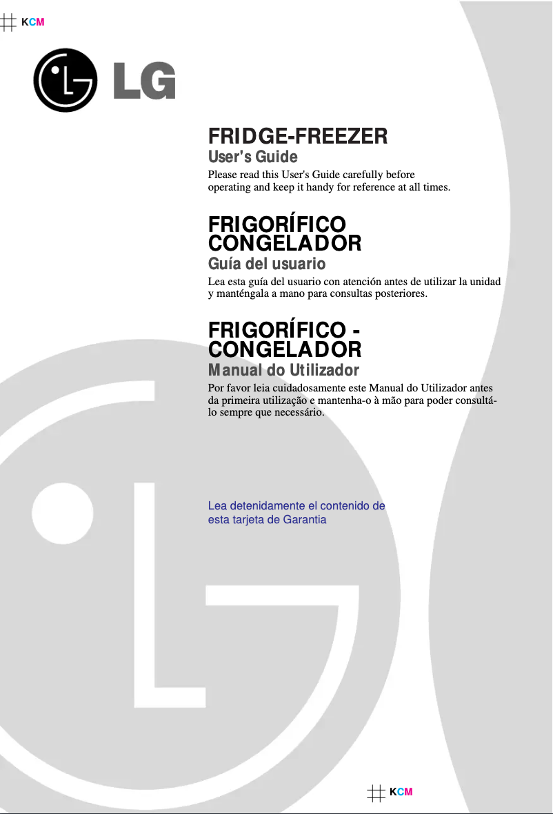 Page 1 of the manual User Manual LG GR-379GCA