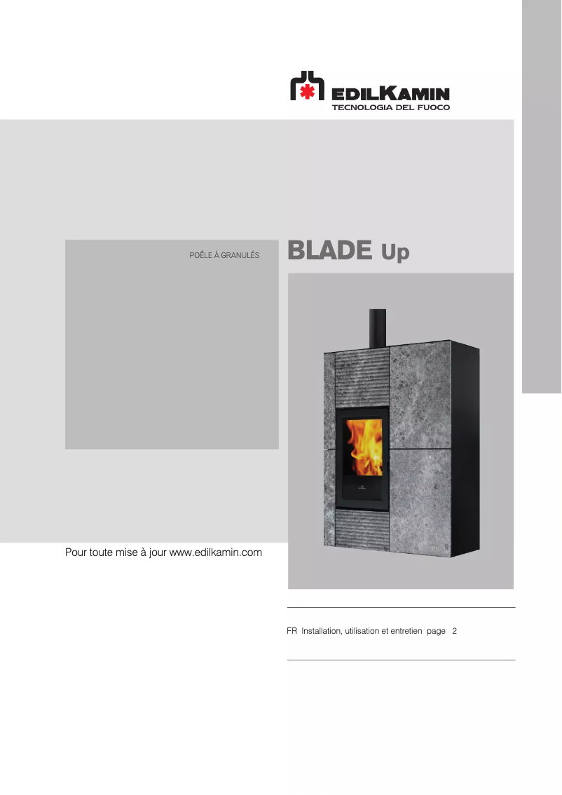 Page 1 de la notice Manuel utilisateur Edilkamin BLADE Up