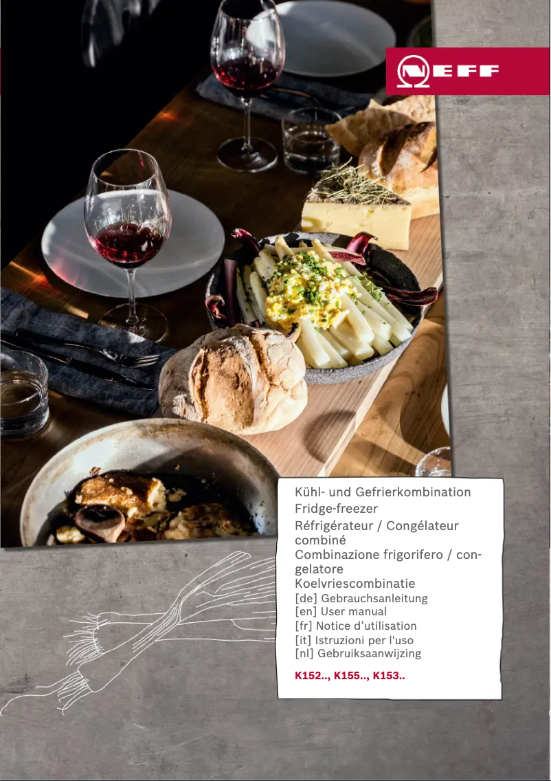 Page 1 of the manual User Manual Neff K1535XFF1