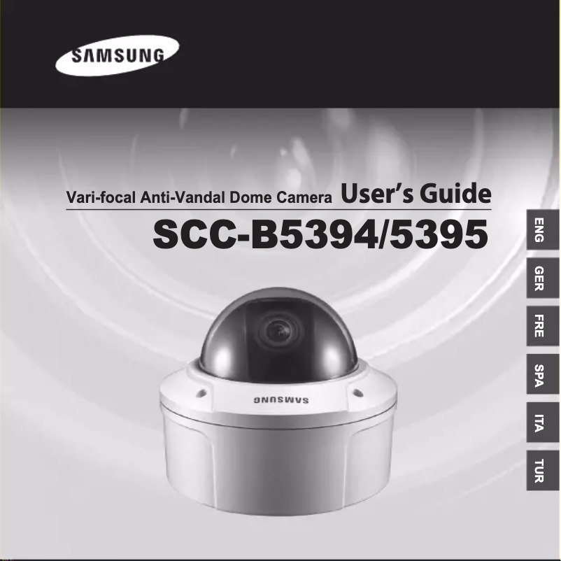 Page 1 de la notice Manuel utilisateur Samsung SCC-B5394P