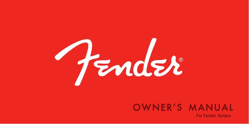 Page 1 of the manual User Manual Fender Classic Vibe '60s Mustang