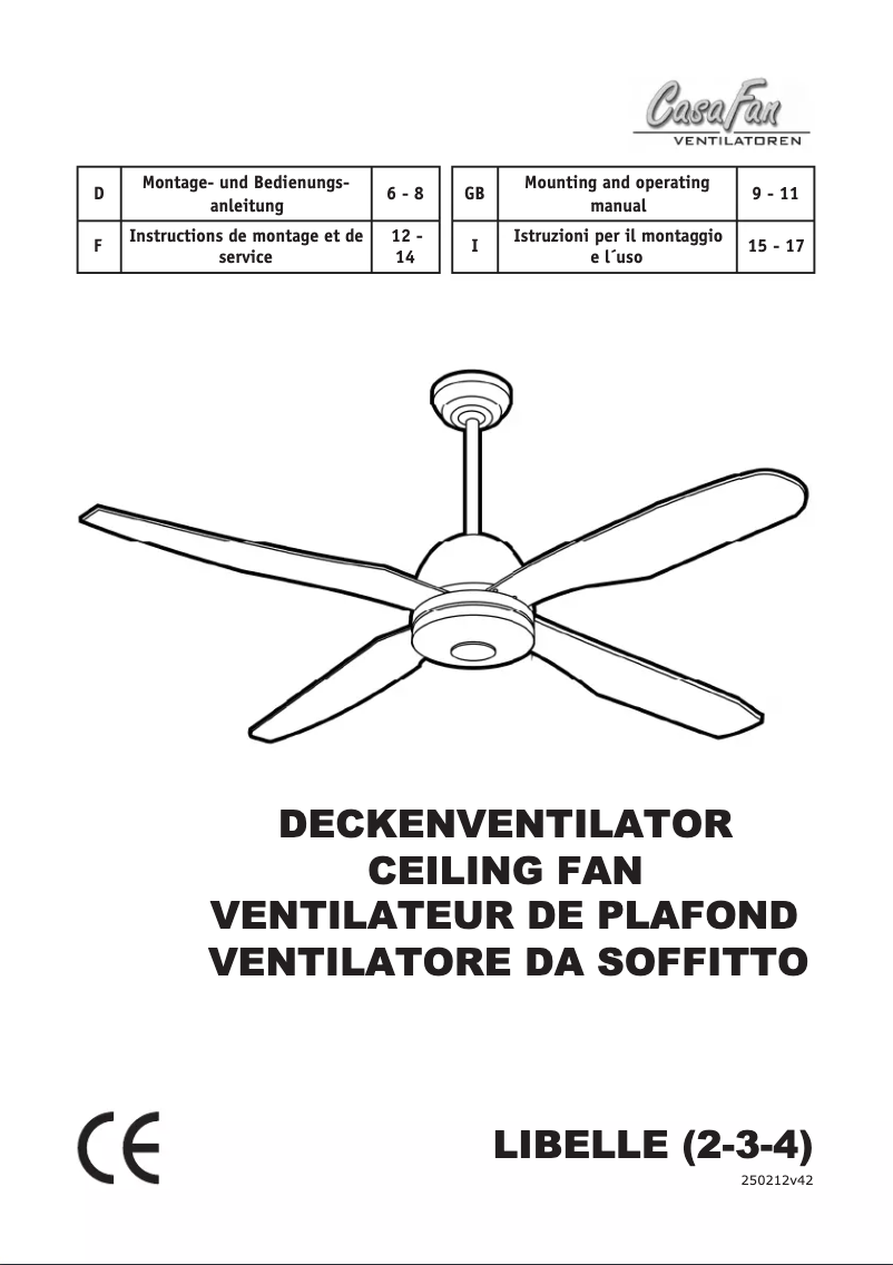 Página 1 del manual Manual de usuario CasaFan Libelle