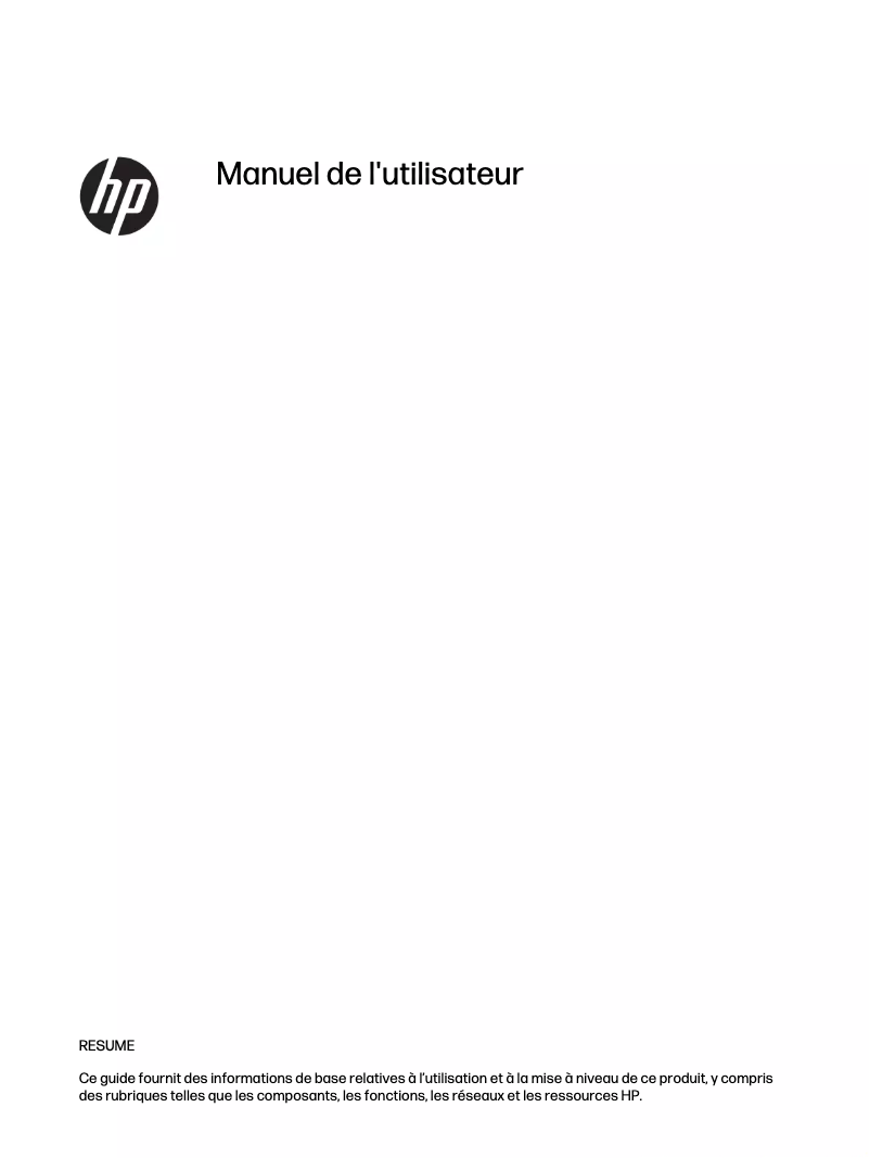 Page 1 de la notice Manuel utilisateur HP ENVY x360