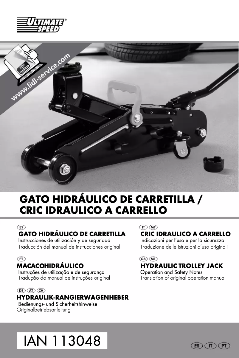 Page 1 de la notice Manuel utilisateur Ultimate Speed IAN 113048