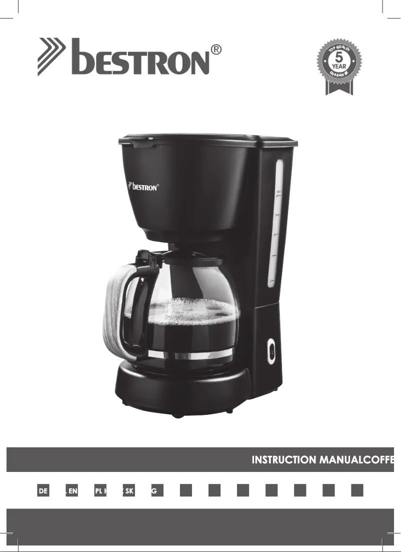 Page 1 de la notice Manuel utilisateur Bestron ACM900BW