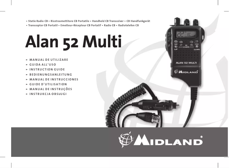 Page 1 de la notice Manuel utilisateur Midland ALAN 52 MULTI