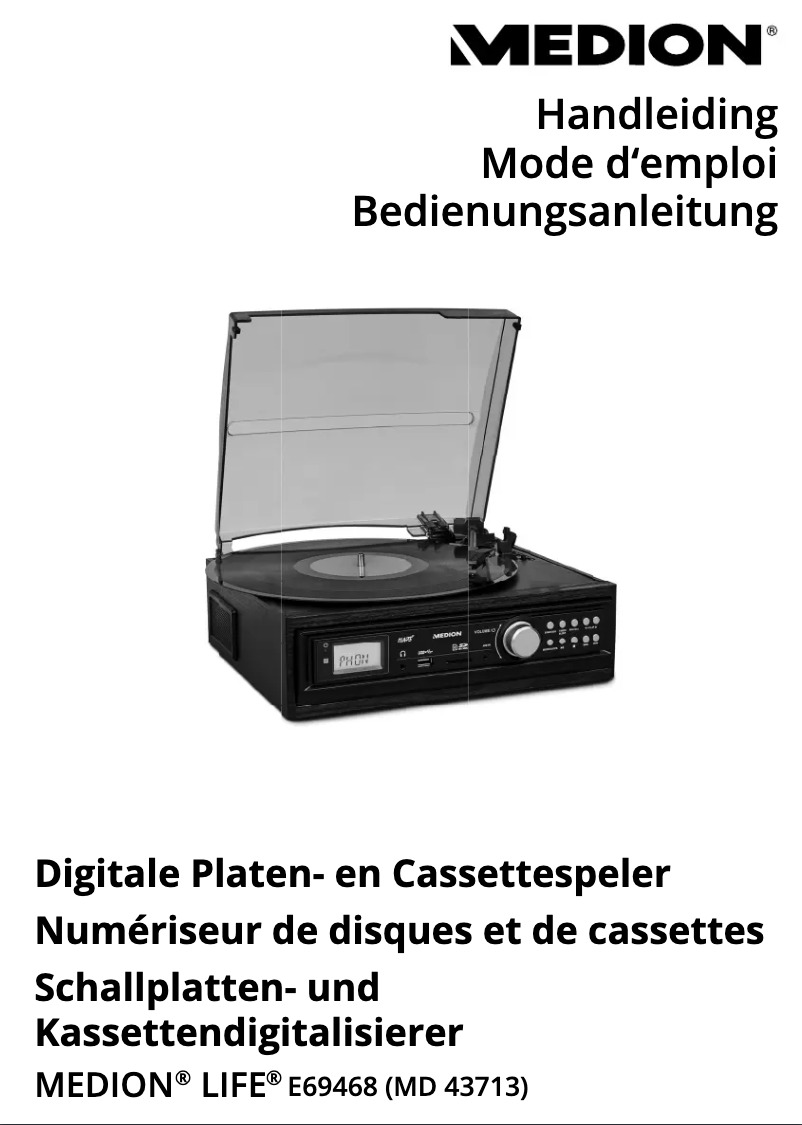 Page 1 de la notice Manuel utilisateur Medion LIFE E69468 (MD 43713)