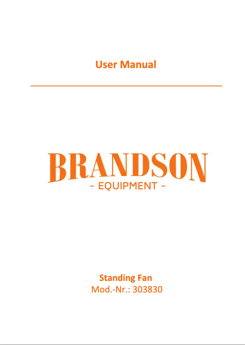 Página 1 del manual Manual de usuario Brandson 303830