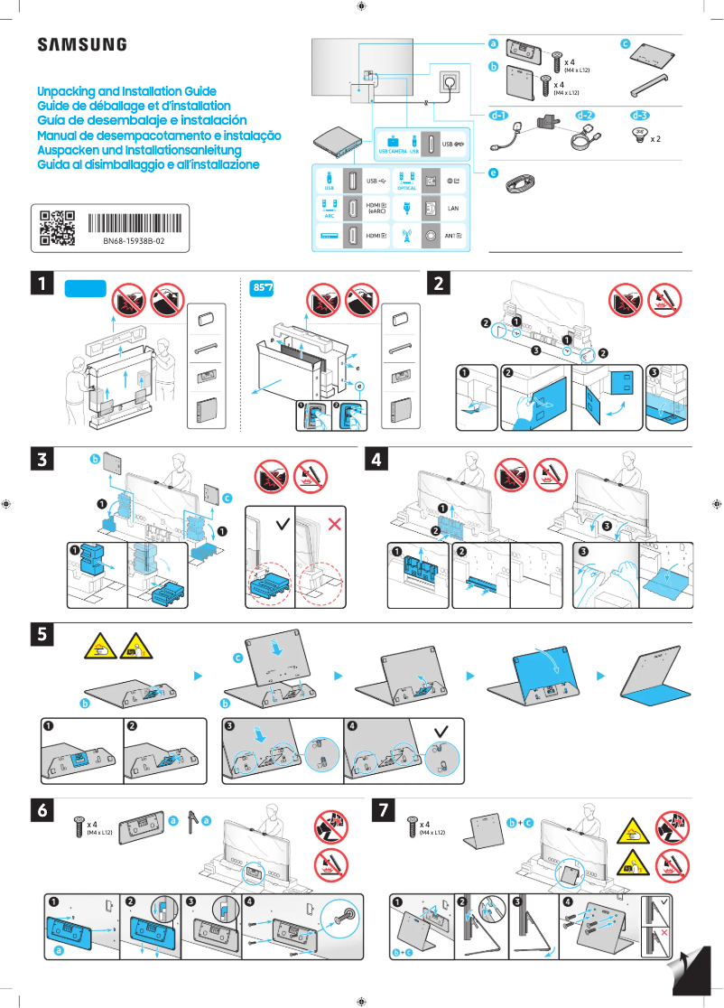 Página 1 del manual Manual de usuario Samsung QN85QN900CG