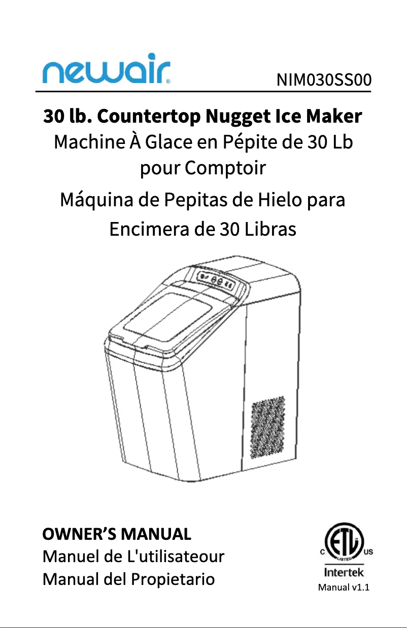 Página 1 del manual Manual de usuario NewAir NIM026MS00