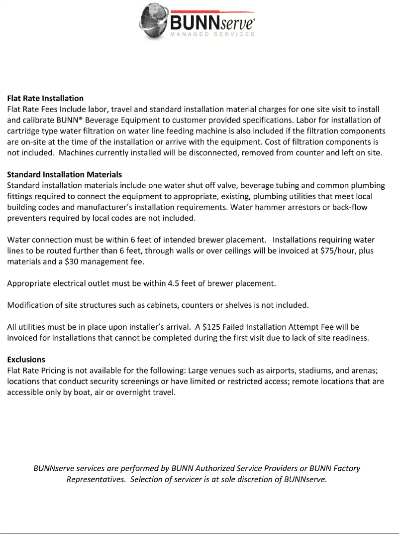 Page 1 de la notice Guide d'installation Bunn Axiom Twin