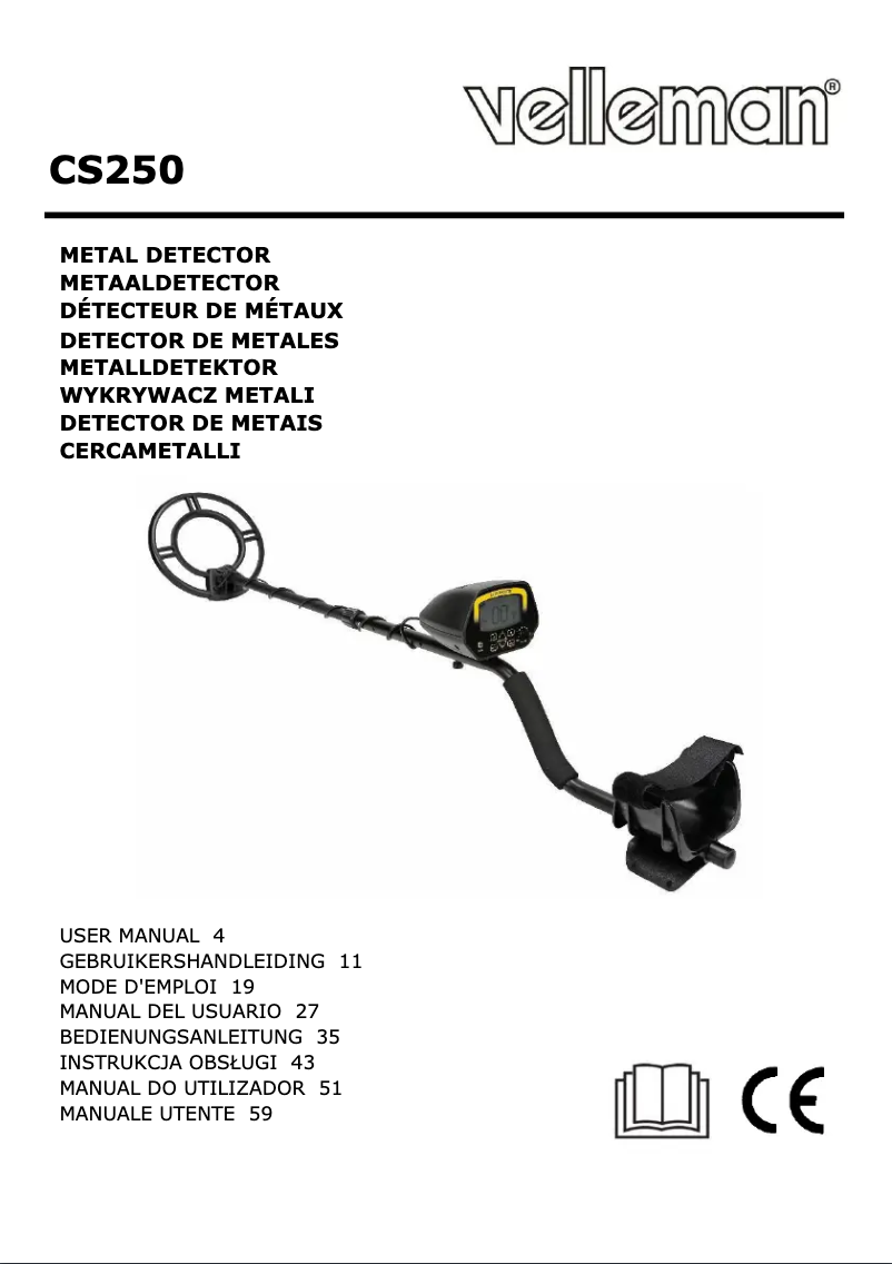 Página 1 del manual Manual de usuario Velleman CS250