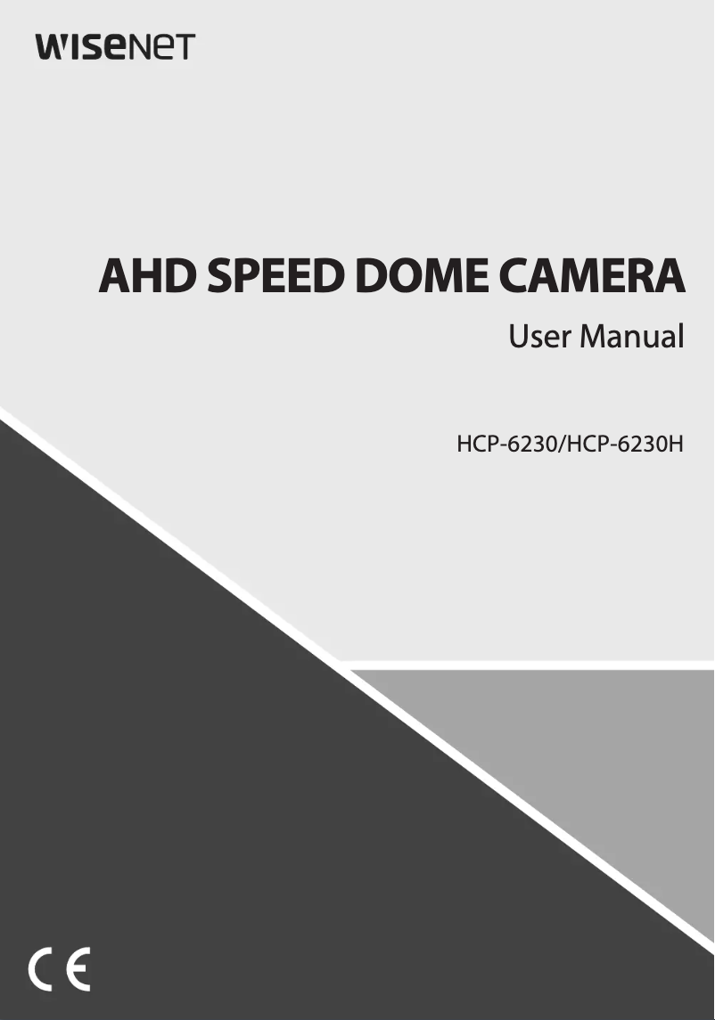 Page 1 de la notice Manuel utilisateur Hanwha HCP-6230H