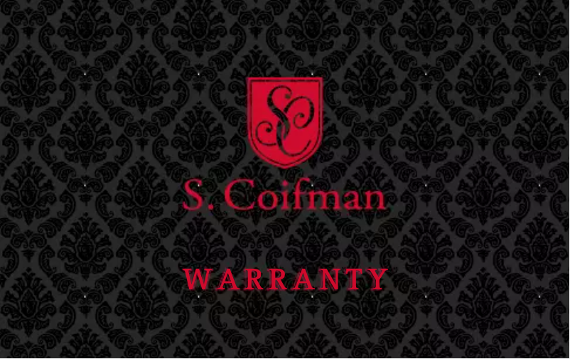 Page 1 of the manual User Manual S.Coifman SC0146