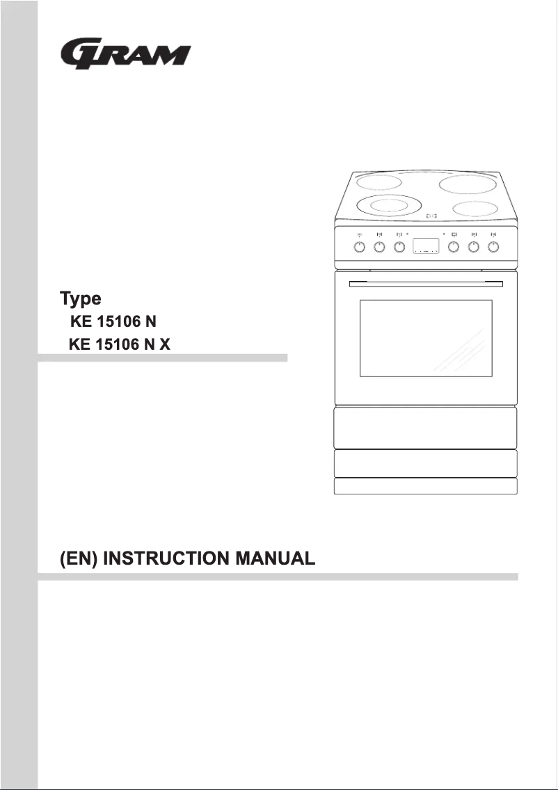 Page 1 de la notice Manuel utilisateur Gram KE 15106 N X