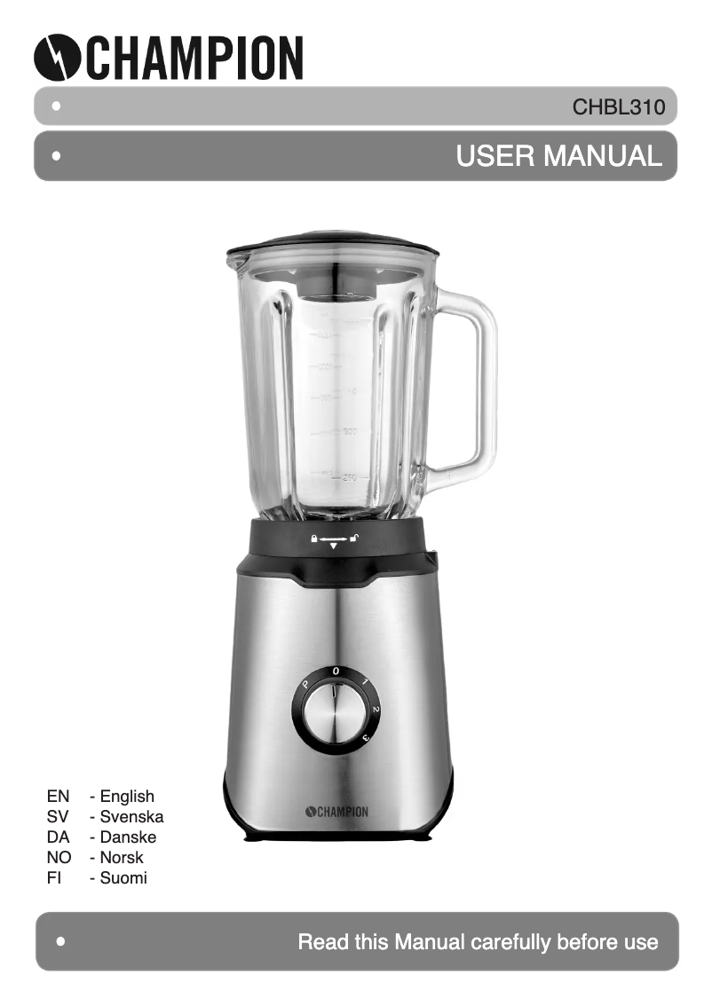 Página 1 del manual Manual de usuario Champion CHBL310