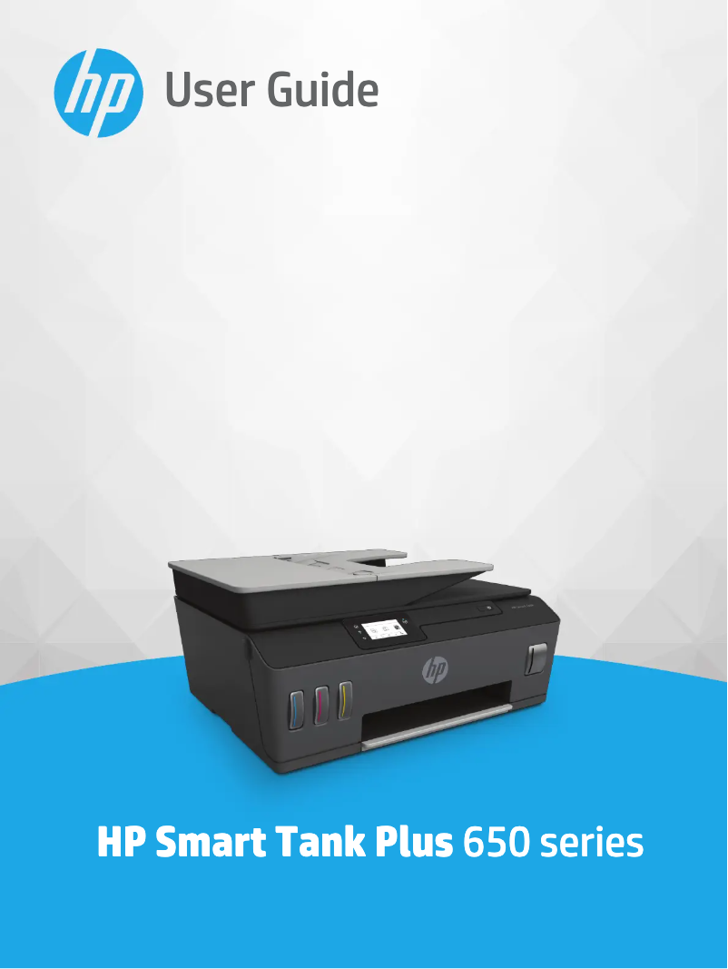 Page n°1 - Manuel utilisateur HP Smart Tank Plus 650