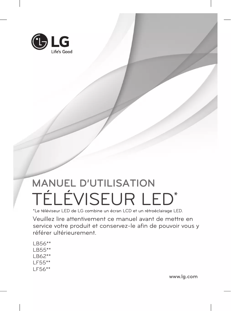 Page 1 de la notice Manuel utilisateur LG 50LB5630