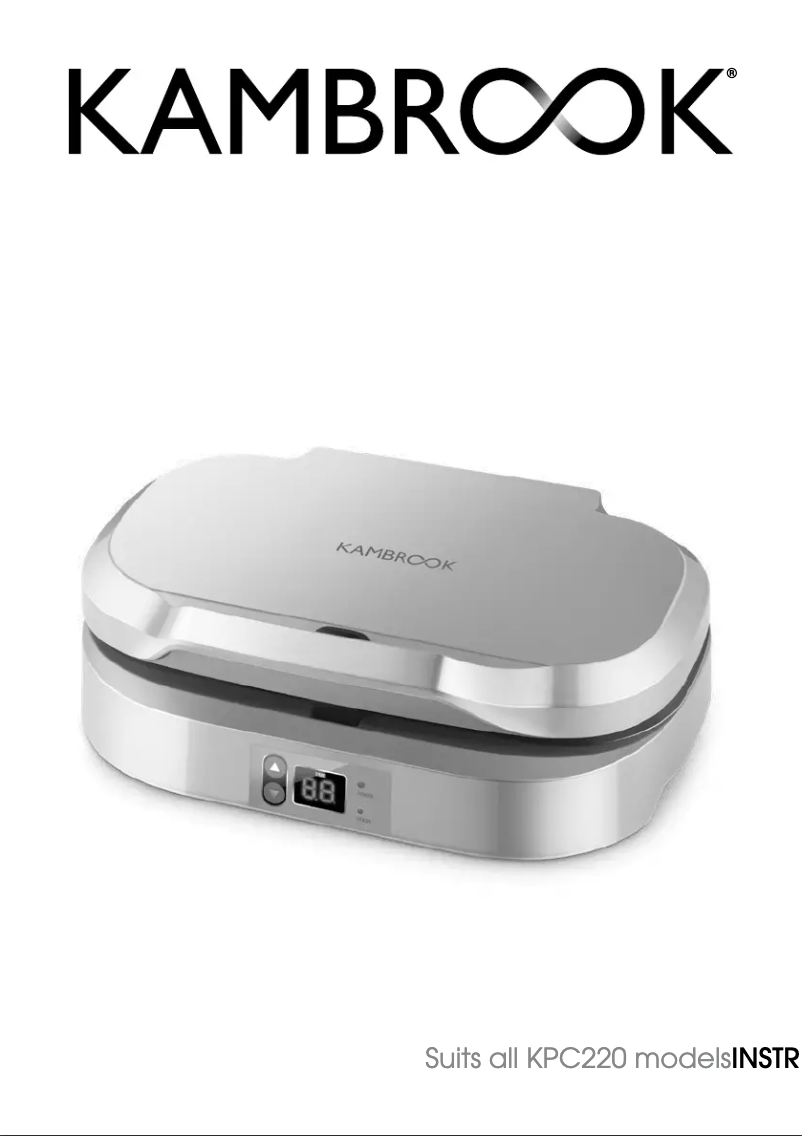 Page 1 de la notice Manuel utilisateur Kambrook Perfect Pancake Press KPC220