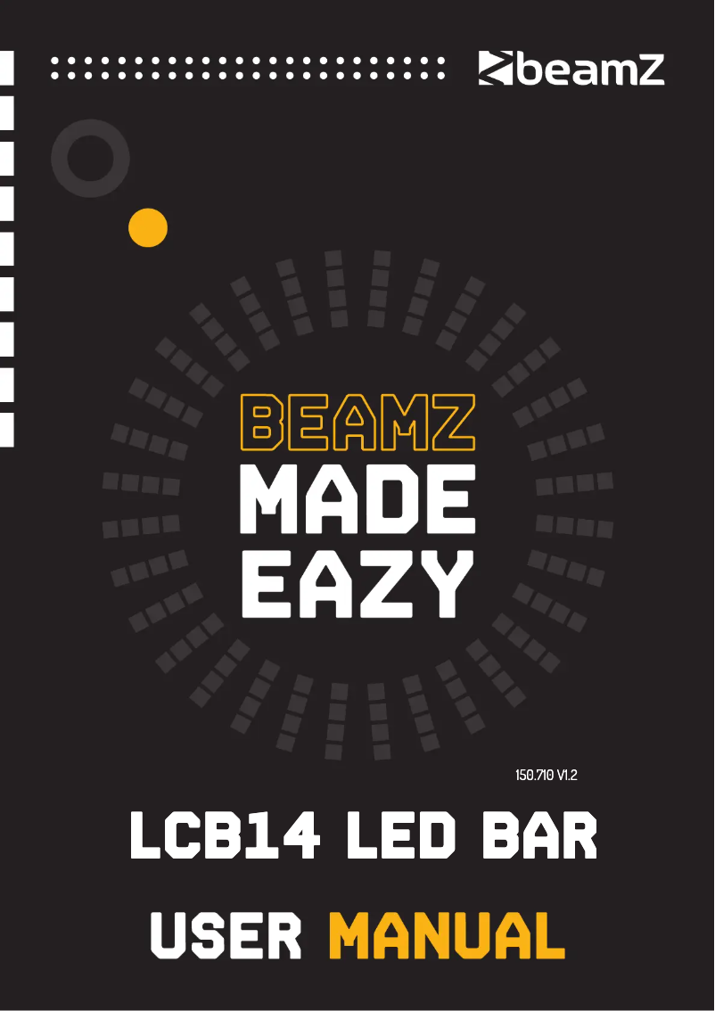 Page 1 de la notice Guide de démarrage rapide BeamZ LCB14