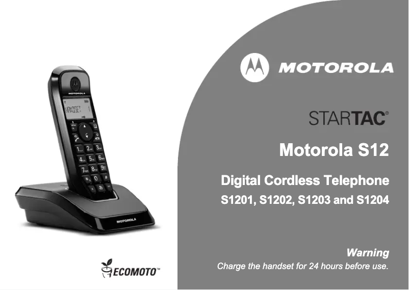 Page 1 de la notice Manuel utilisateur Motorola Startac S1204