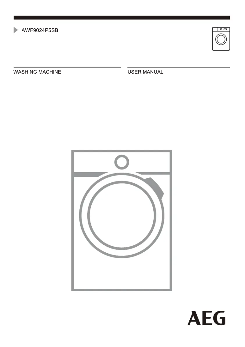 Page 1 de la notice Manuel utilisateur AEG AWF9024P5SB