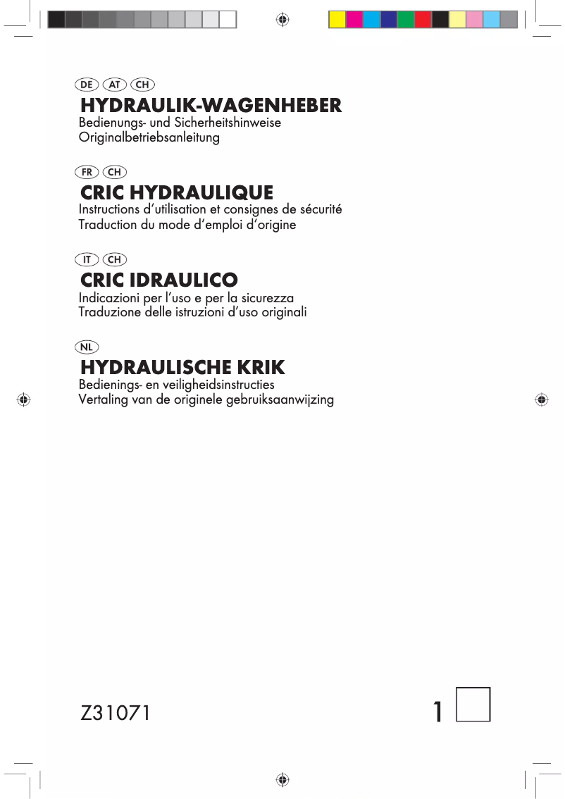 Page 1 de la notice Manuel utilisateur Ultimate Speed Z31071