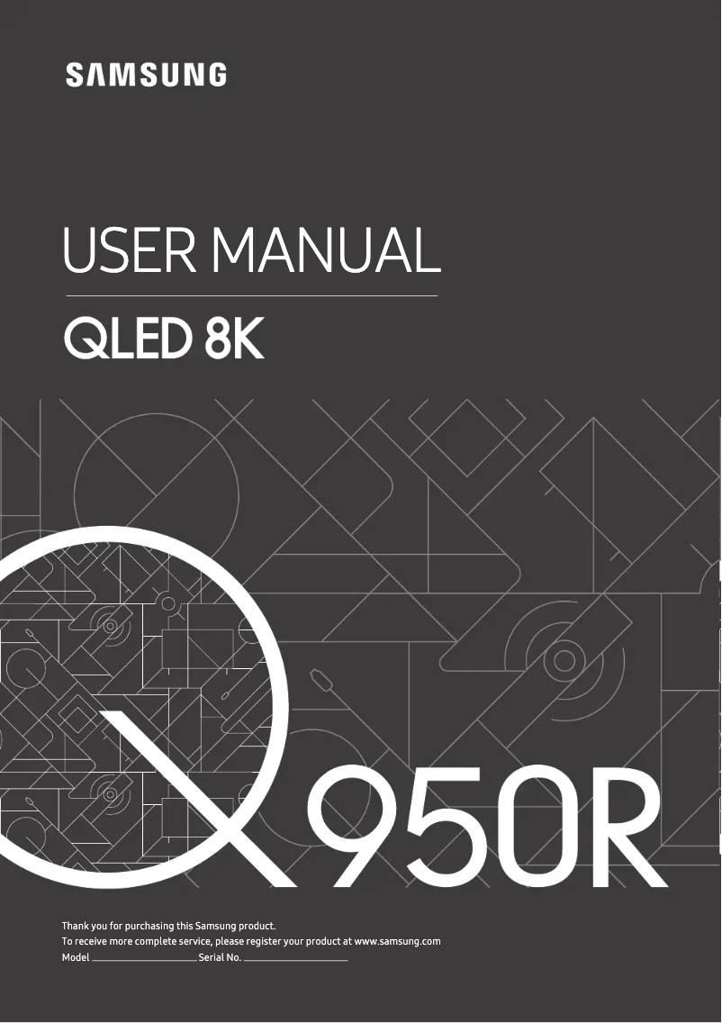 Página 1 del manual Manual de usuario Samsung QLED 8K QE82Q950R