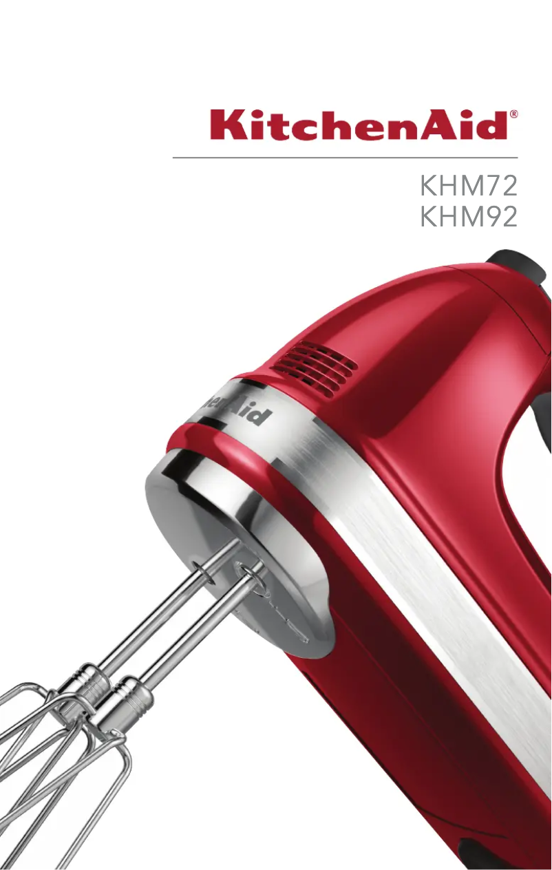 Page 1 de la notice Manuel utilisateur KitchenAid KHM7212QGA