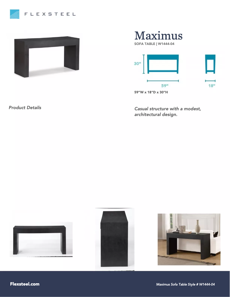 Page 1 de la notice Manuel utilisateur Flexsteel Maximus W1444-04