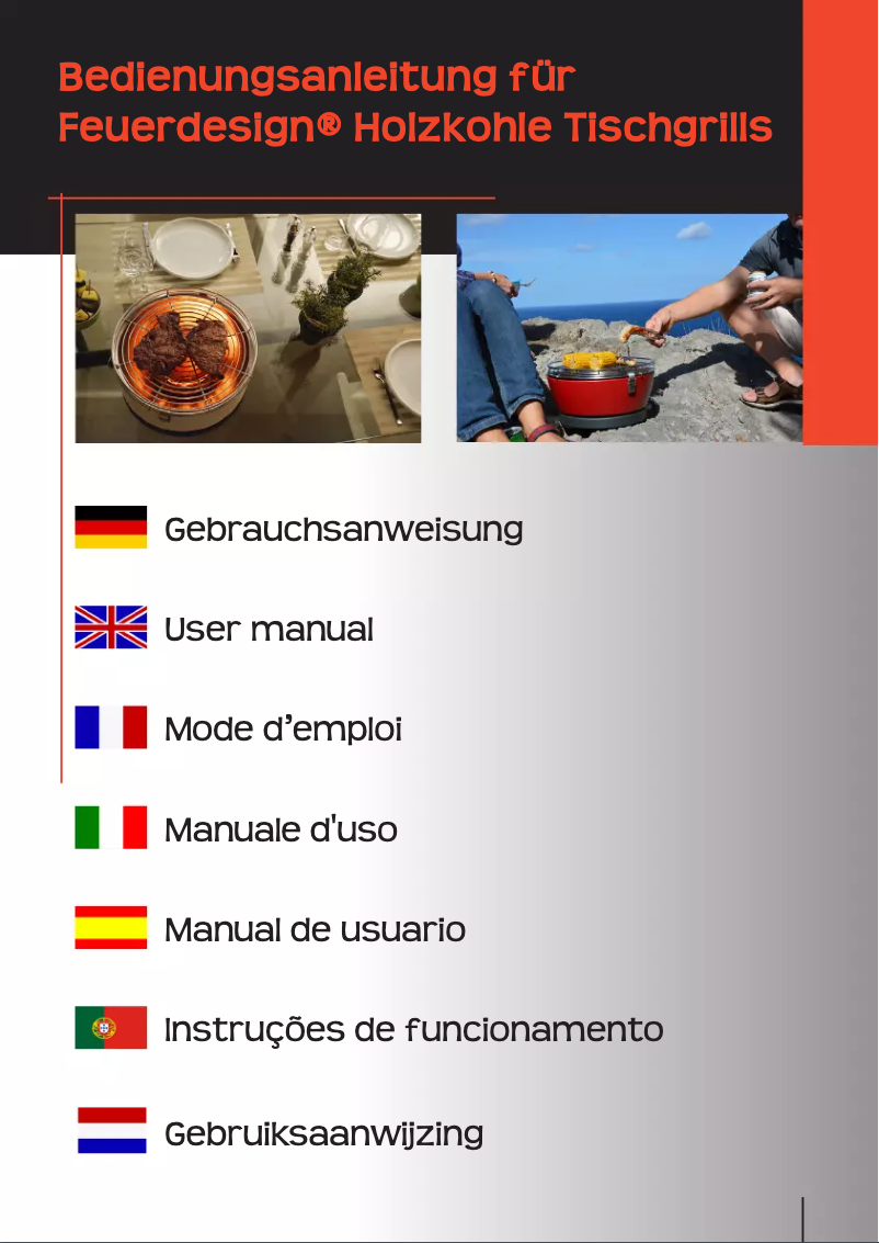 Page 1 de la notice Manuel utilisateur Feuerdesign Mayon