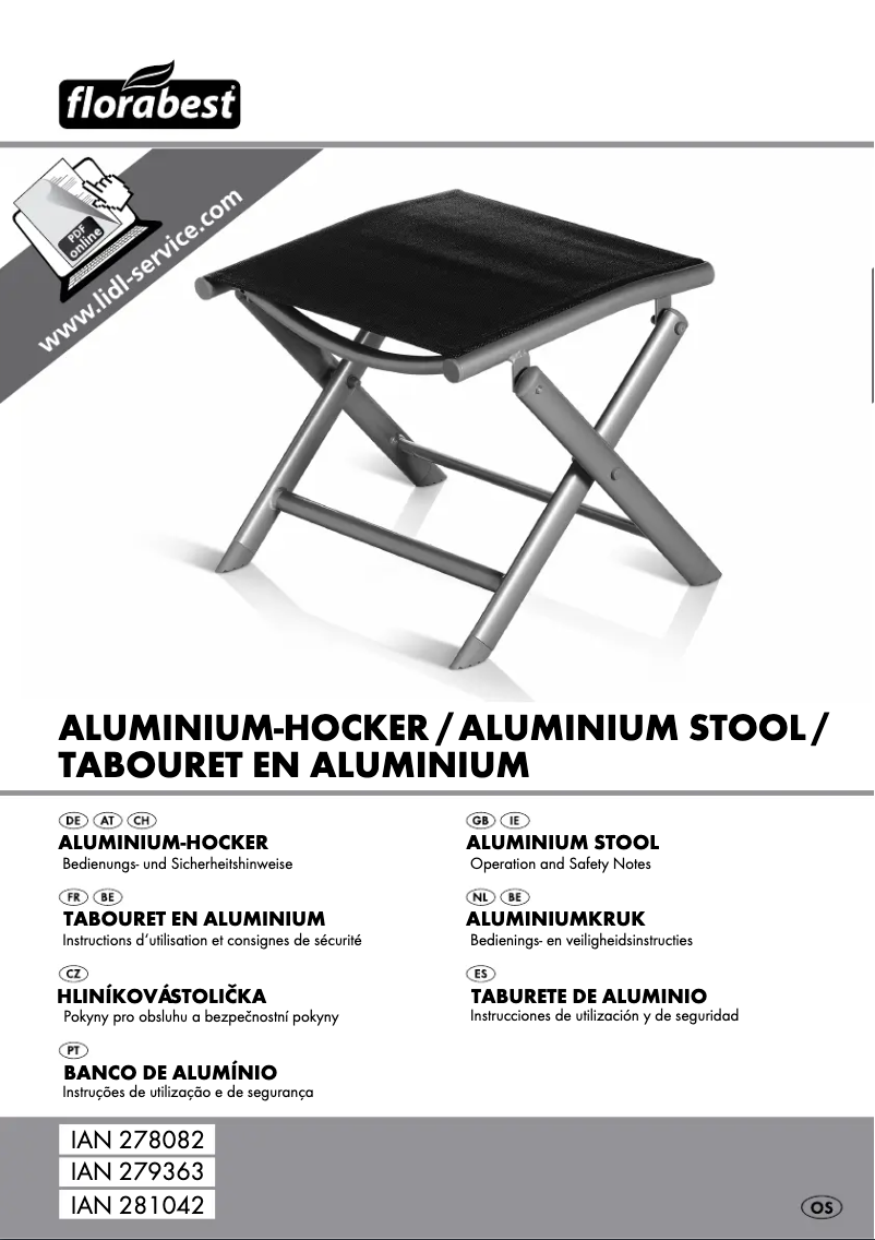 Page 1 de la notice Manuel utilisateur Florabest IAN 278082